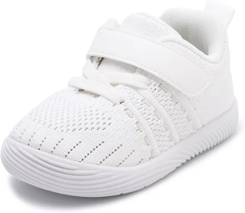 Vista 3 de iSusuJo Zapatos de bebé para niño y niña, zapatos para caminar sin cordones para bebés, zapatos para primeros pasos, 6, 9, 12, 15, 18, 24 meses