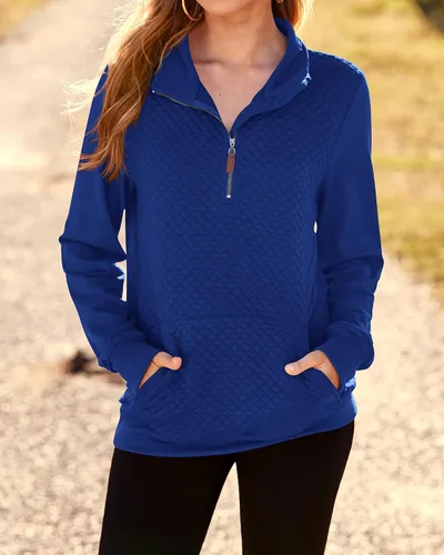 Vista 7 de BTFBM Sudadera moderna para mujer con patrón acolchado, ligera, con cremallera, de manga larga, sencilla e informal