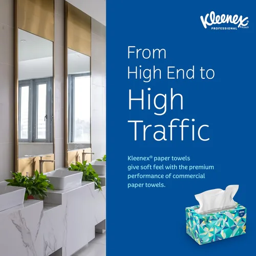 Vista 8 de Kleenex, caja despachadora de toallas de mano, de papel, 9 x 10 1/2, 120