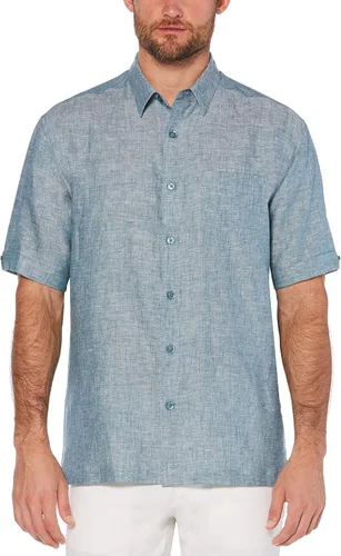 Vista 4 de Cubavera Camisa de manga corta con botones y un bolsillo para hombre