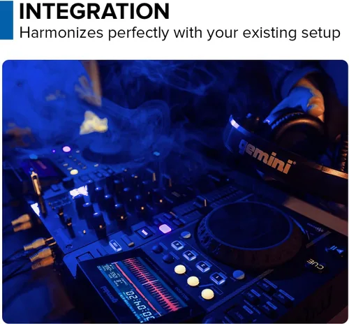 Vista 4 de Gemini Sound MDJ-500 - Reproductor de medios profesional para DJ, diseño compacto con rendimiento completo de funciones, compatible con Virtual DJ