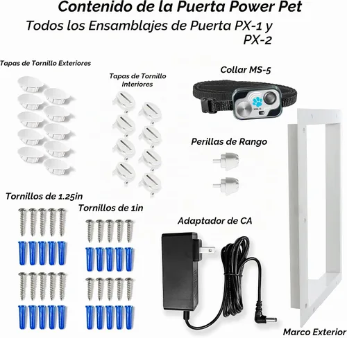 Vista 10 de Puerta electrónica para mascotas High Tech Pet , L, Blanco Montaje en puerta