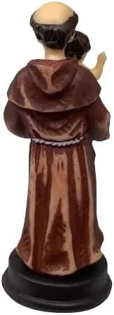 Vista 4 de Cannan Juego de 12 piezas de mini figuras religiosas de San Antonio de Padua de 3 pulgadas