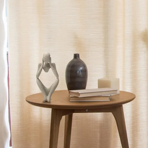 Vista 5 de prosfalt Estatua de escultura abstracta de resina de arenisca estilo pensador, figuras coleccionables, decoración de escritorio para oficina en casa