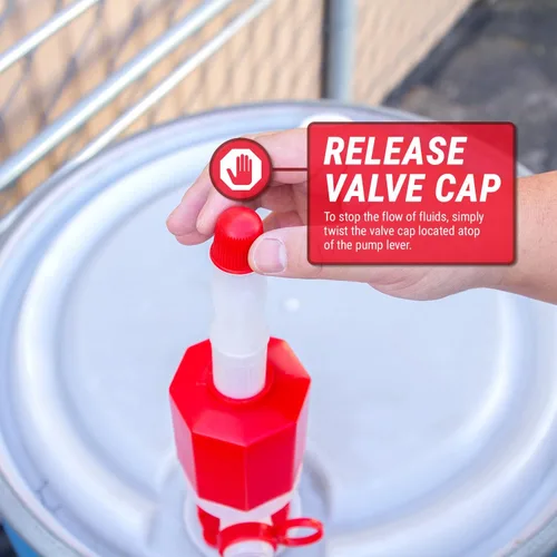 Vista 5 de TERAPUMP - Bomba de agua potable de tambor de velocidad rápida, sin BPA, de grado alimenticio, sin BPA, 2 unidades Food Grade, BPA Free, Emergency