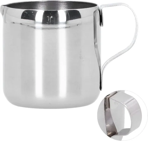 Vista 5 de Taza de café, jarra de café de 2.0 fl oz 304 taza de bebida de espuma de leche de acero inoxidable