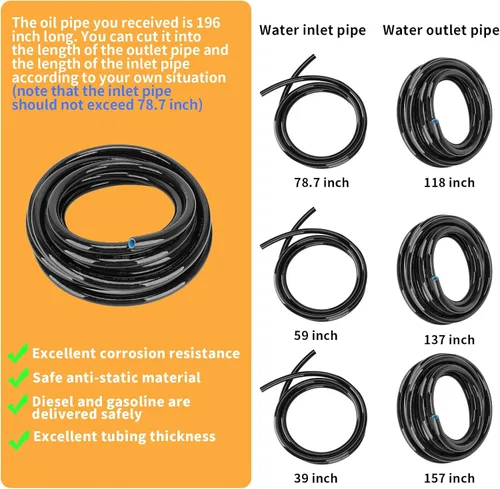 Vista 8 de Kit de bomba de transferencia de combustible de gasolina de 12 V, transfiere hasta 125 galones de gasolina, diésel o agua por hora, ideal