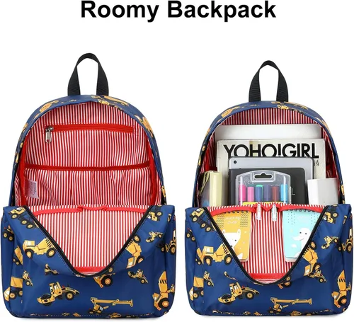 Vista 16 de CAMTOP - Conjunto de mochila y lonchera con estampados divertidos para niños de preescolar y primaria), Y0058-2