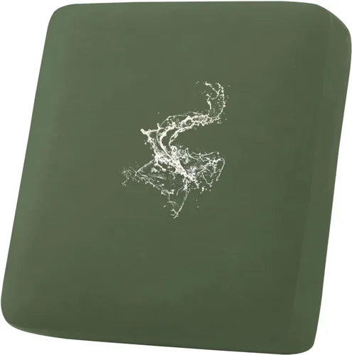 Vista 51 de hyha Fundas de cojín impermeables para sofá, funda elástica para asiento de sofá para perro, lavable, antideslizante, impermeable, fundas de cojín