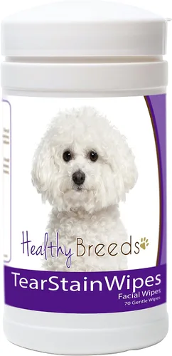 Vista 31 de Healthy Breeds Toallitas quitamanchas de lágrimas para perros para pastor australiano – Más de 100 razas – Limpiador facial de ojos – 70 toallitas