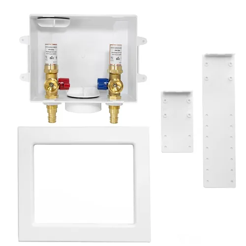 Vista 7 de EFIELD Caja de salida para lavadora, conexión de expansión Pex-A F1960 de 1/2 pulgada x conexión MHT de 3/4 pulgadas, con pararrayos de martillo