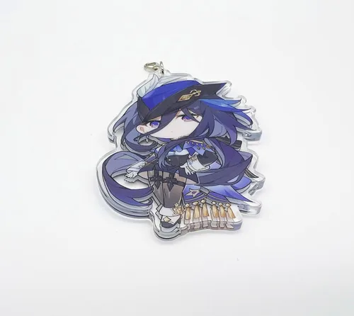 Vista 87 de YJacuing Genshin Impact - Figura de llavero de acrílico
