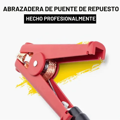 Vista 2 de Spartan Power - Cables de puente de repuesto para batería de coche de alta resistencia - Reemplazos de extremos de abrazadera para cables
