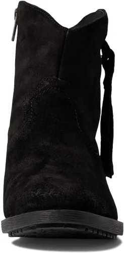 Vista 2 de Alondra - Botas vaqueras con tacón de bloque con flecos para mujer