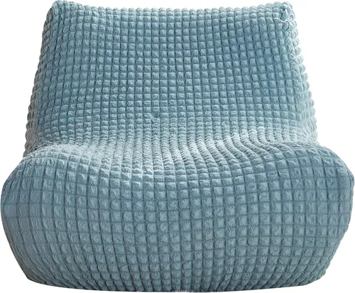 Vista 11 de TOPCHANCES Funda para silla Fireside, funda elástica para tumbona sin brazos, para sofá y muebles, protector de puf con parte inferior elástica
