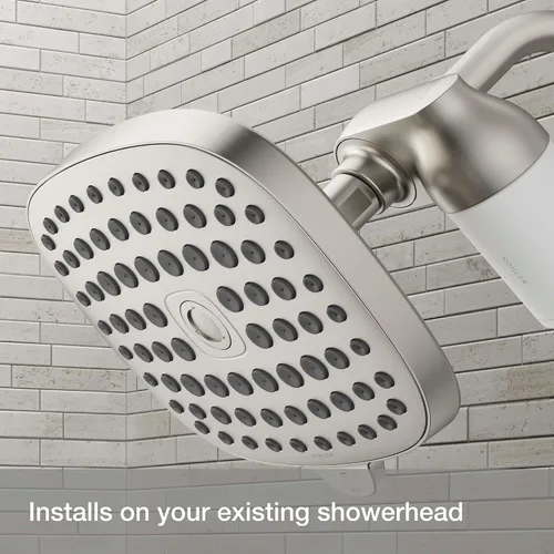 Vista 5 de KOHLER R24612-BN - Accesorio para cabezal de ducha con filtro Aquifer, sistema de filtración que se fija a la mayoría de cabezales de ducha