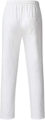 Vista 7 de tobchonp Pantalones de chef para hombre con bolsillo alto para hombre pantalones deportivos con entrepierna con letras y pantalones deportivos