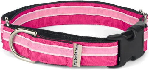 Vista 16 de If It Barks Collar Martingala de 1 pulgada con hebilla de liberación rápida, ajustable, fabricado en Estados Unidos, pequeño, arándano