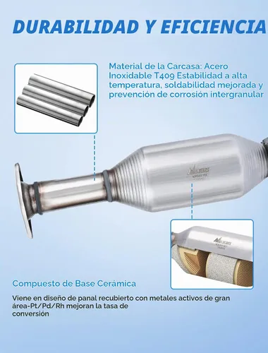 Vista 3 de Nilight Convertidor Catalítico para Honda CRV CR-V 2.0L 1997 1998 1999 2000 2001, Ajuste Personalizado Cat (Estándar EPA)