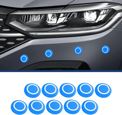 Vista 3 de ZKFAR 20 calcomanías protectoras de puntos anticolisión para puerta de automóvil, protector de parachoques de vehículo, almohadilla autoadhesiva