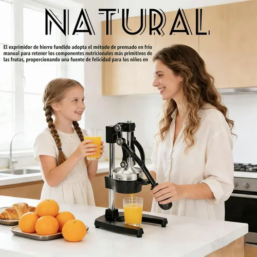 Vista 2 de Prensa de mano de exprimidor de hierro fundido resistente, Juicer naranja