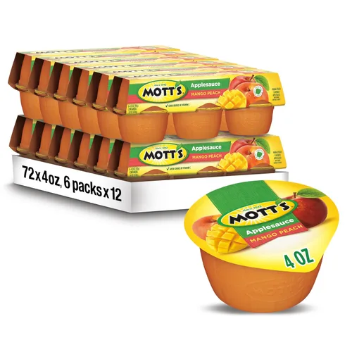Vista 15 de Mott's Puré de manzana, taza de 4 onzas, 18