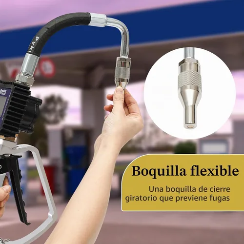 Vista 4 de Bomba de transferencia de aceite de servicio pesado operada por aire Digital Dispensador de fluido de aceite de motor de gasolina Válvula de control