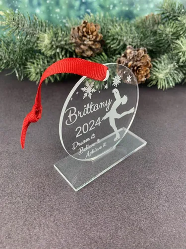 Vista 9 de Figure Skating Ornament, Ice Skating Ornament, Ice Skater Ornament, Figure Skater Gifts, Figure Skater Ornament, Figure Skating Gifts