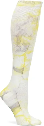 Vista 16 de Nurse Mates Calcetines de pantorrilla para mujer Compresión de 12-14 mmHg Soporte y comodidad superiores 1 par Tinte espacial Aqua Breeze