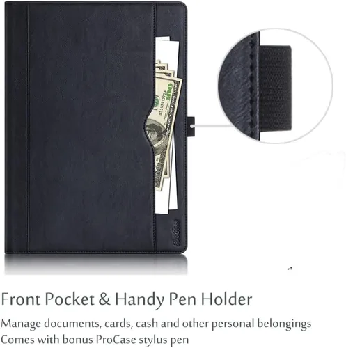 Vista 7 de ProCase Funda para iPad Pro 12.9 2017/2015 (1ª y 2ª Generación), Funda con Soporte Tipo Folio para iPad Pro de 12.9 Pulgadas