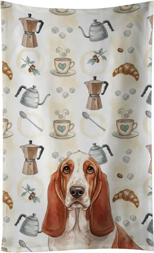 Vista 96 de Caroline's Treasures Afghan Hound - Toalla de cocina para barra de café, terciopelo frontal y lazo de algodón, lavable a máquina Sabueso afgano