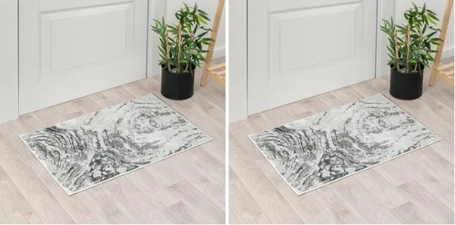 Vista 14 de LUXE WEAVERS Alfombra de área azul 2x3 con remolino de mármol