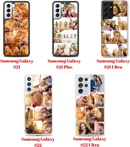 Vista 2 de Funda personalizada para Samsung Galaxy S22 S21 S20 Ultra Plus S21 FE S20 FE S10 Plus S9 S8 S7 Edge Note 20 Ultra Note 10 Plus Note 9 Note 8