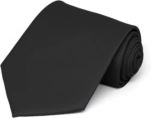 Vista 314 de tiemart Corbata de color sólido para hombre Longitud estándar
