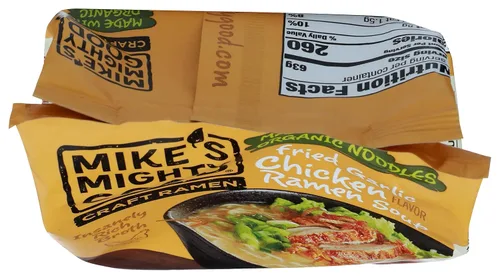 Vista 4 de MIKES MIGHTY GOOD - Ramen orgánico de pollo con ajo frito, 2.2 onzas