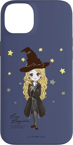Vista 15 de Funda para iPhone 16 Harry Potter Luna Lovegood con cita y estrellas