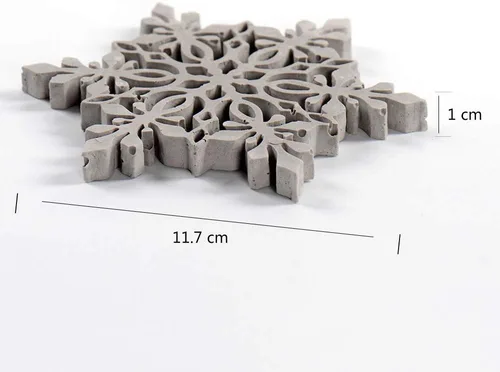 Vista 2 de Moldes de posavasos de silicona, posavasos para moldes de silicona de cemento para hacer manualidades
