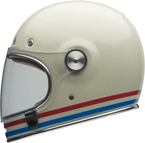 Vista 4 de Bell Bullitt - Casco (rayas blanco perlado brillante/rojo/azul - S)