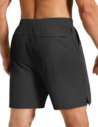 Vista 2 de Aolesy Pantalones cortos deportivos para hombre, de secado rápido, con bolsillos, ligeros, para correr, entrenamiento, tenis casuales