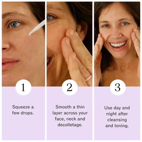 Vista 5 de LilyAna Naturals Suero de retinol, fabricado en Estados Unidos, suero facial antienvejecimiento con ácido hialurónico y vitamina E, reduce
