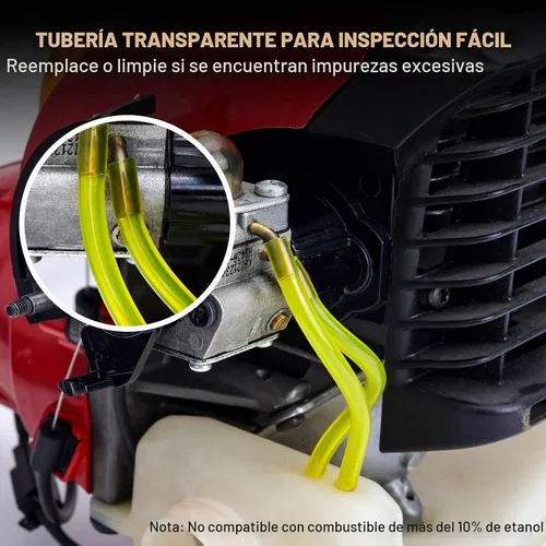 Vista 4 de HIPA manguera para combustible de 10 pies para motores comunes de 2 ciclos