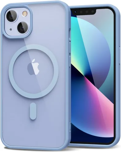 Vista 119 de oakxco Funda magnética transparente compatible con Magsafe, bonita funda delgada y transparente de poliuretano termoplástico no amarillenta, carcasa