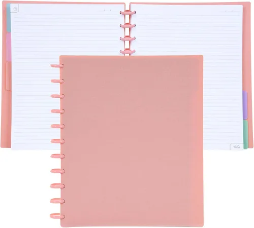 Vista 37 de Talia - Cuadernos de notas con tapas, planificador, personalizables, (Rosa de los 90, Junior (5.5 pulgadas x 8.5 pulgadas))