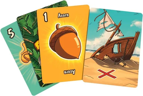 Vista 4 de Skybound: Pirate Tails - Un juego de Squirrley de nueces enterradas, juego de colección, edades 8+, 2-5 jugadores
