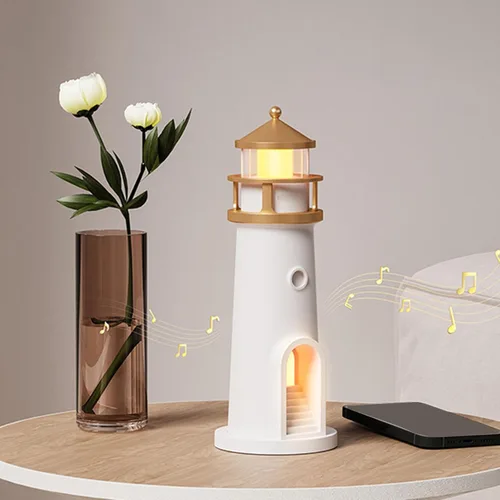 Vista 3 de Zunate Lámpara de luna proyector de luces nocturnas con sensor de movimiento, lámpara de faro de luna, lámpara de mesa LED recargable para niños