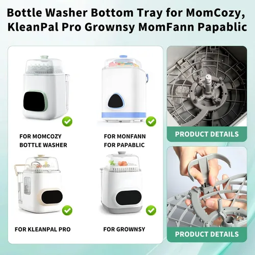Vista 5 de Bandeja inferior para lavadora de botellas MomCozy KleanPal Pro Grownsy