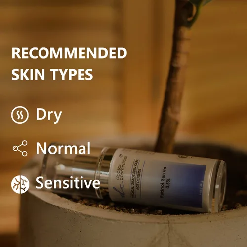 Vista 6 de Suero de retinol 0.5% Cura antienvejecimiento perfecta Crema facial reparadora de piel con retinol al 0.5% Fórmula de grado profesional
