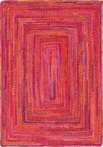 Vista 39 de Unique Loom Colección Trenzada Chindi - Alfombra de área (1 pie 2 pulgadas x 6 pies 1 pulgada, pasillo, multi/azul)