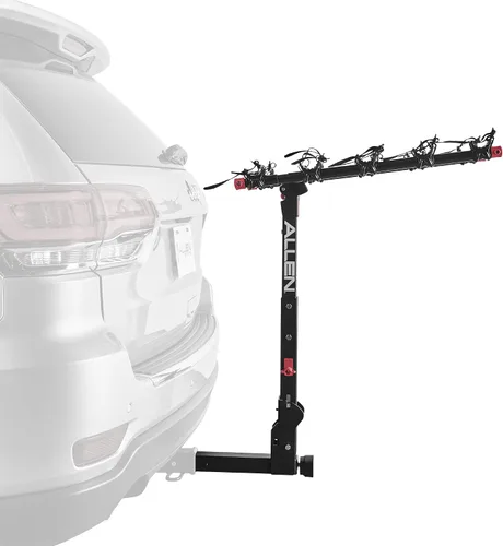 Vista 6 de Allen Sports Deluxe+ Portabicicletas de liberación rápida con bloqueo para enganche de 2 pulgadas, modelo 850QR, color negro