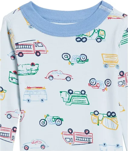 Vista 5 de Moon and Back Conjunto de pijama de manga larga de algodón orgánico para bebé, 2